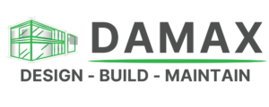 Damax Design Solutions Logo – Expert architects for bespoke designs, planning applications, and structural engineering services.